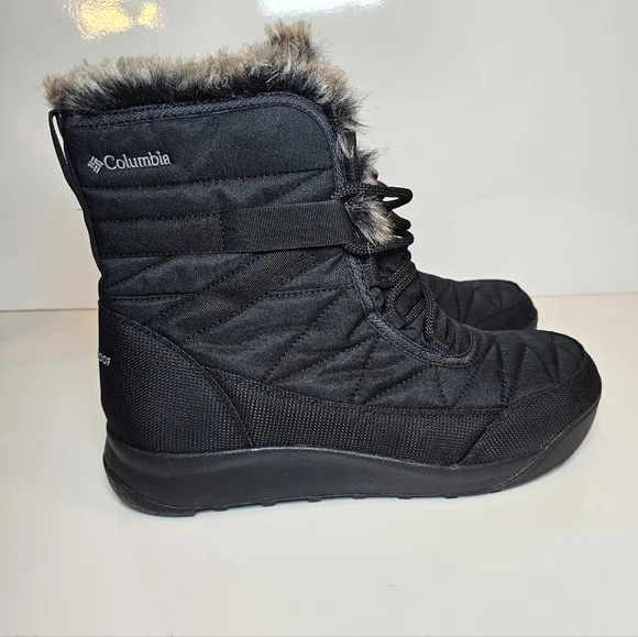 Columbia Women's Black Quilted Winter Boots Size 10.5 - Picture 2 of 11